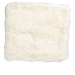 Natures Collection New Zealand Sheepskin Pillow Cover 24”x24” Ivory Set of Two